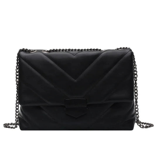 V Letter Crossbody Bags for Women Chain Shoulder Handbags