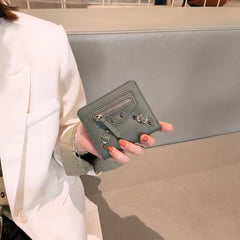 100% Leather Wallets Purses Small Money Bag Hasp Purse Wallet Purses Handbags