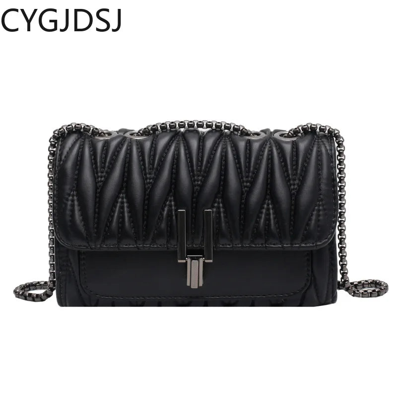 Women's Leather Crossbody Bag Brown