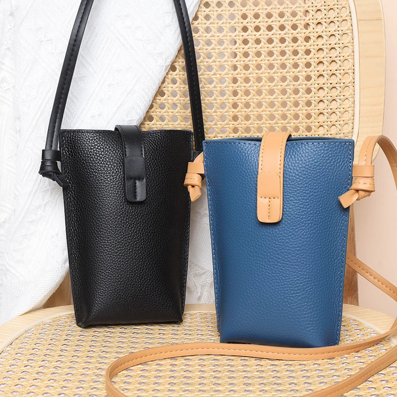 Soft Leather Crossbody Bag High Solid Tassel Shoulder Retro Purse Handba