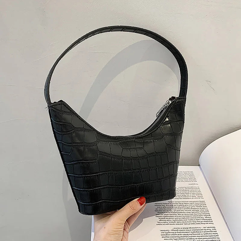 Stone Pattern Armpit Bags For Women Ladies Handbags Shoulder Bag