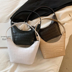 Stone Pattern Armpit Bags For Women Ladies Handbags Shoulder Bag