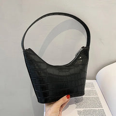 Stone Pattern Armpit Bags For Women Ladies Handbags Shoulder Bag