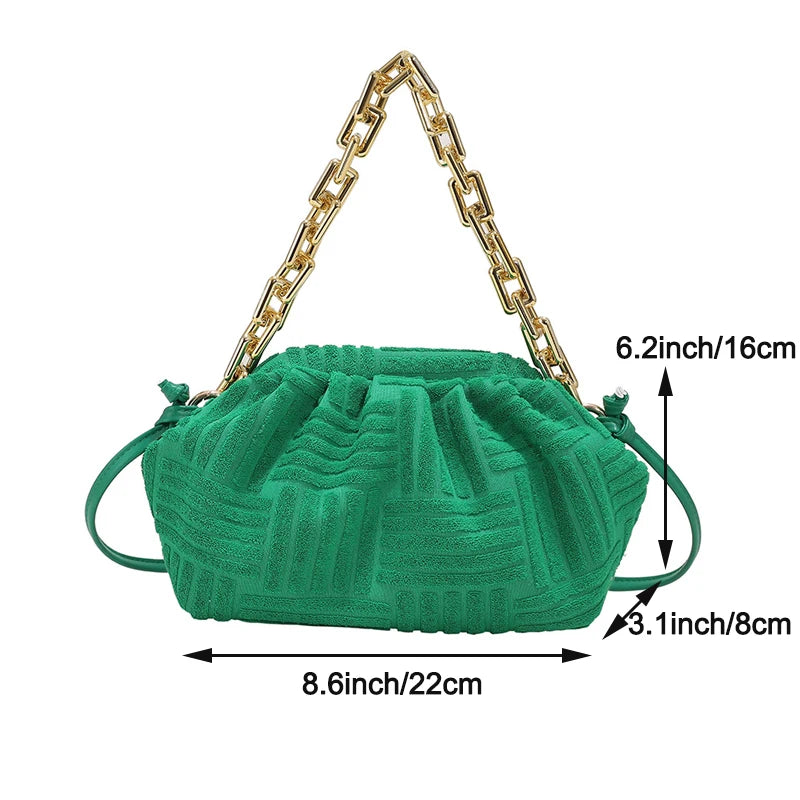 Cloud Bag for Women Acrylic Chains Pouch Women Handbag Brands