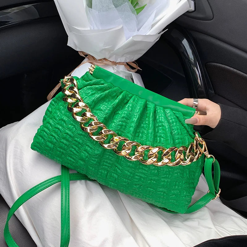 Acrylic Chain Shoulder Bag for Women Prom Wedding Clutch