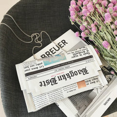 Women Bags Personality Shoulder Bags Ladies Newspaper Modeling Square Bag
