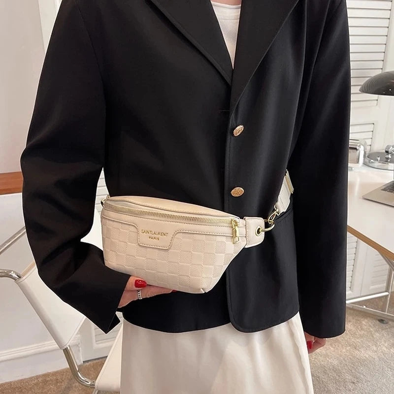 Women Leather Fanny Pack Waist Bag Crossbody Handbag