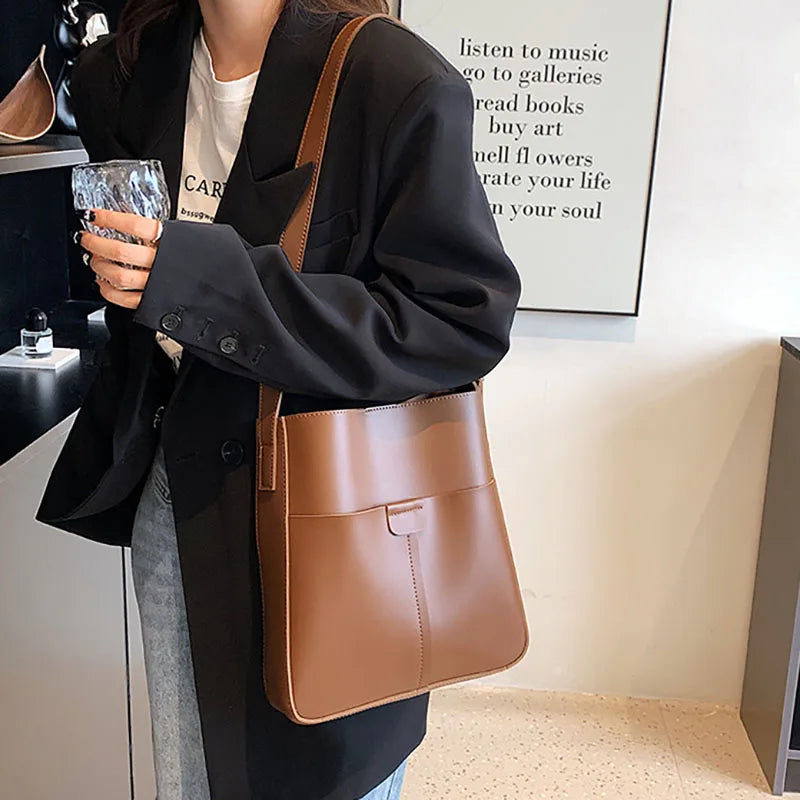 Small Flap Women's Handbags Large Capacity Shopper Bag