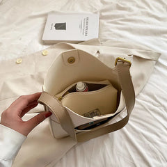 Small Flap Women's Handbags Large Capacity Shopper Bag
