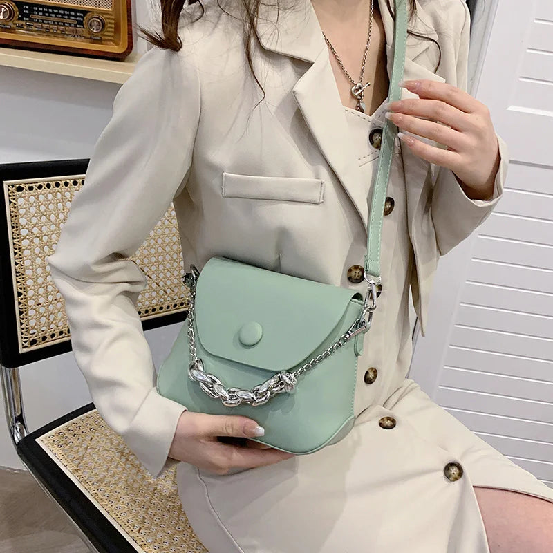 Women Small Crossbody Bags Chain Sling Bags Ladies Handbags Summer Purple