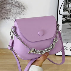 Women Small Crossbody Bags Chain Sling Bags Ladies Handbags Summer Purple