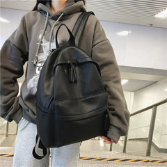 Women Travel Backpack Soft PU Leather Girls School Backpack