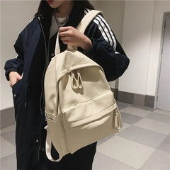 Women Travel Backpack Soft PU Leather Girls School Backpack