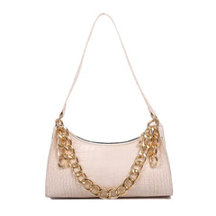 Crocodile Pattern Shoulder Bag Underarm Bag Fashionable Niche