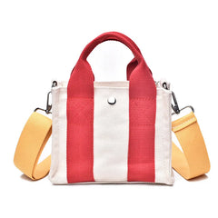 Canvas Clash Single Shoulder Crossbody Large Capacity Female Bags