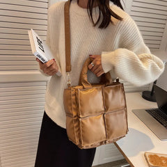 Women's Soft Pu Leather Tote Bag Large Capacity Crossbody Clutches