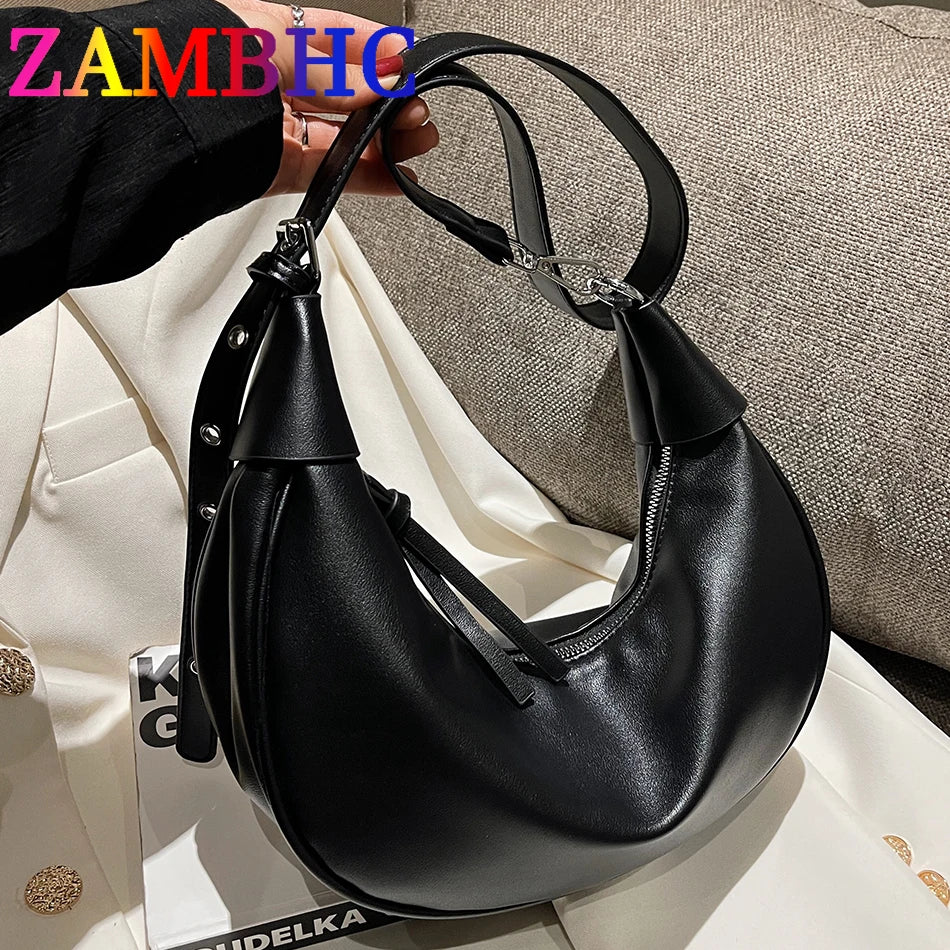 Women's Soft PU Leather Hobos Bag Crossbody Shoulder Purse
