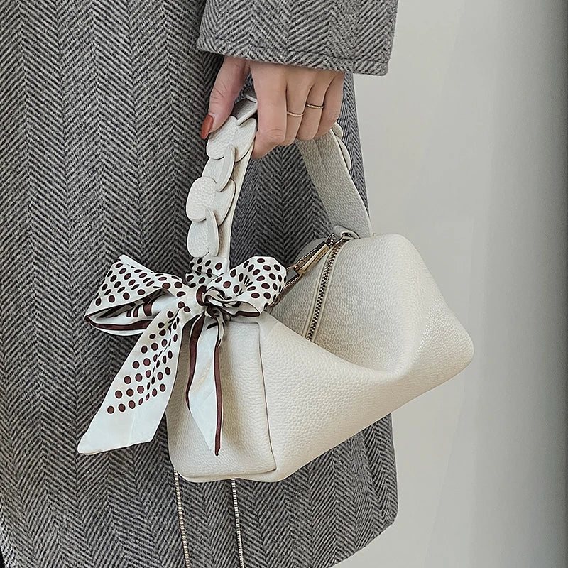 Women's Mini Shoulder Bag Chains Crossbody Bags Polka Dots Handbag