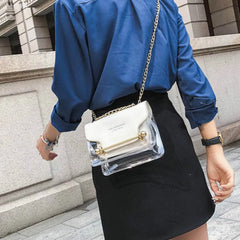 Women's Transparent Shoulder Bag Messenger Bag