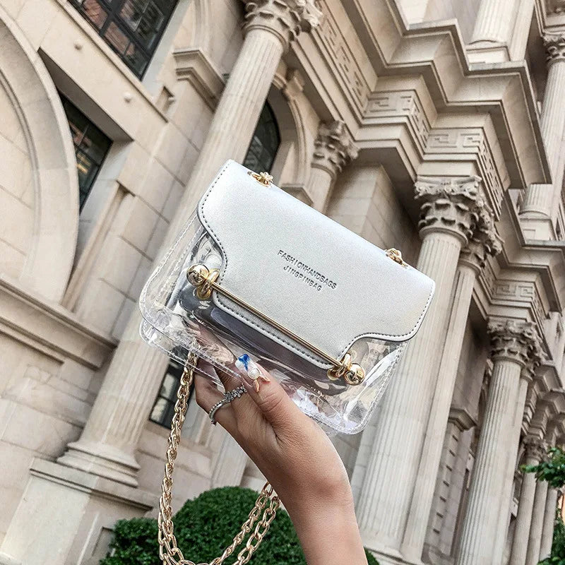 Women's Transparent Shoulder Bag Messenger Bag