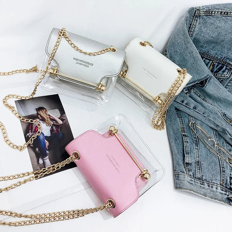 Women's Transparent Shoulder Bag Messenger Bag