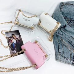 Women's Transparent Shoulder Bag Messenger Bag