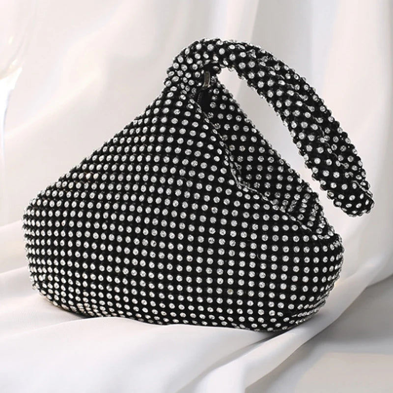 Women's Diamond Beaded Evening Clutch Wedding Bag