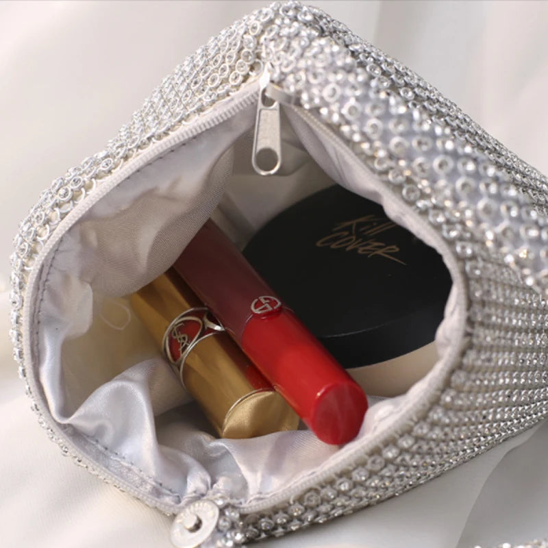 Women's Diamond Beaded Evening Clutch Wedding Bag