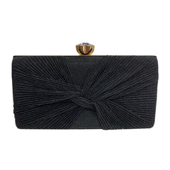Crystal Flower Clutch Bag Bow Women's Handbags Wedding Party Purse 4 Colors