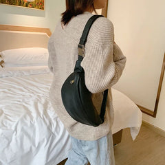 Soft Leather Waist Belt Bag Crossbody Chest Bags Fanny pack For Woman