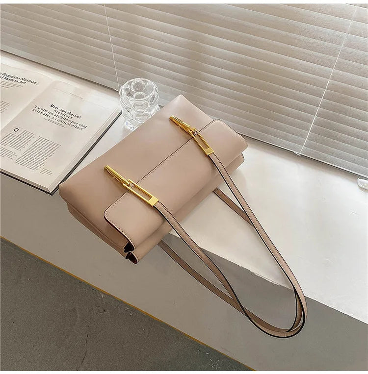 Women's Large Capacity Tote Bag - PU Leather Shopper Handbag