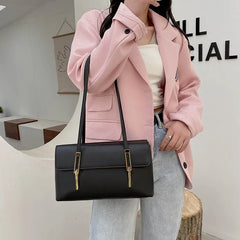 Women's Large Capacity Tote Bag - PU Leather Shopper Handbag
