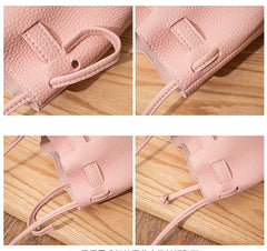 Lychee Pattern Bucket Bag Vintage Messenger Retro Crossbody Tote