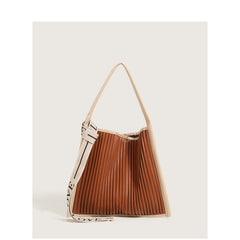Women's Louver Pleated Shoulder Bag