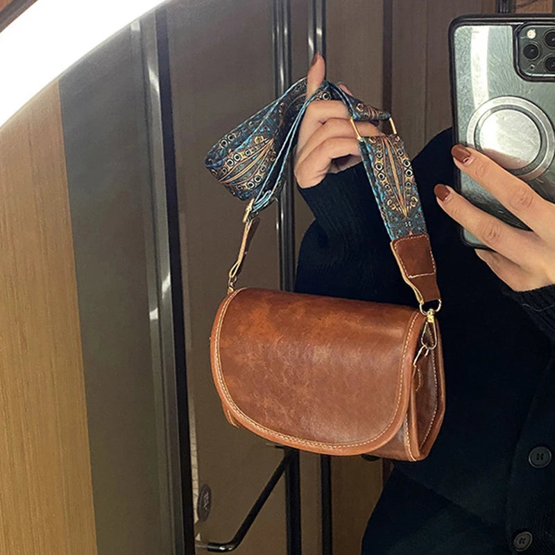 Flap Shoulder Bag Crossbody Retro Messenger Handbag Purse Tote Bolsa