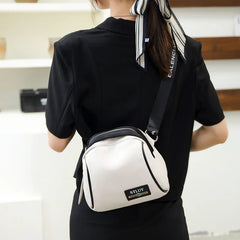 Leather Saddle Bag Cowhide Shoulder Handbag