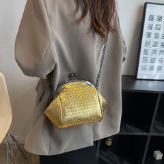 Plaid Leather Shoulder Bag Small Crossbody Phone Purse