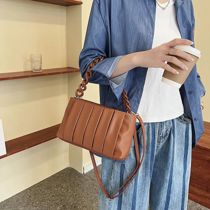 Thick Chain Clutch Bag Woman Shoulder Bag