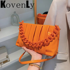 Thick Chain Clutch Bag Woman Shoulder Bag