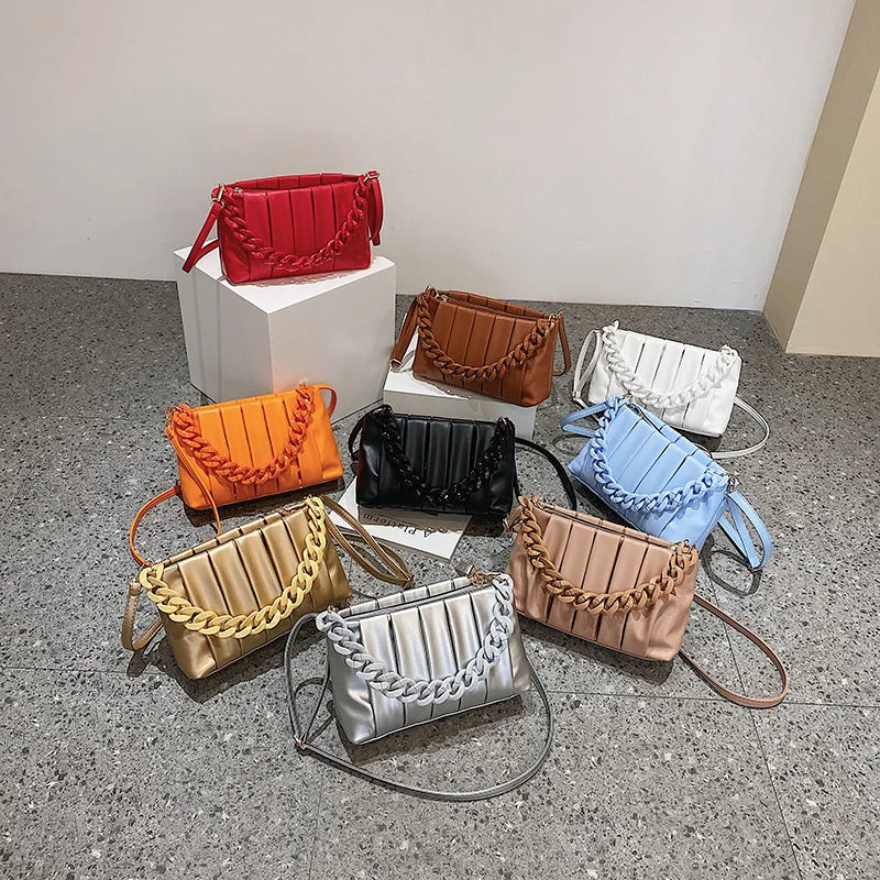 Thick Chain Clutch Bag Woman Shoulder Bag
