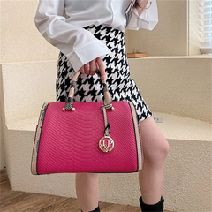 Women's Leather Flap Clutch Chain Shoulder Bag