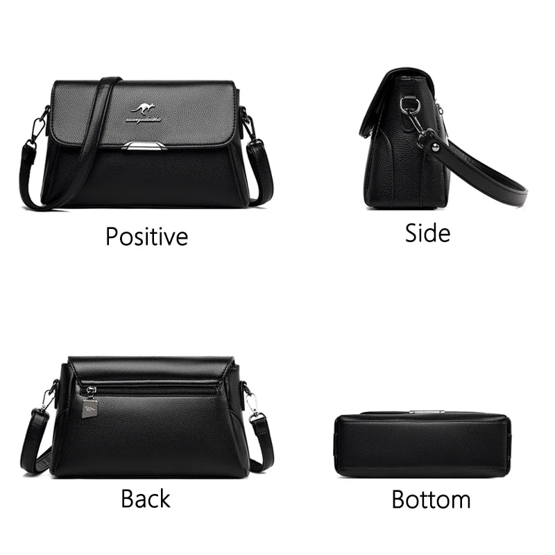 High PU Leather Crossbody Shoulder Bag