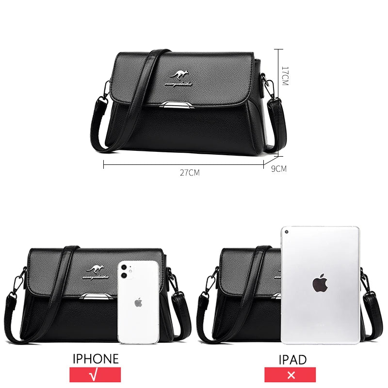 High PU Leather Crossbody Shoulder Bag