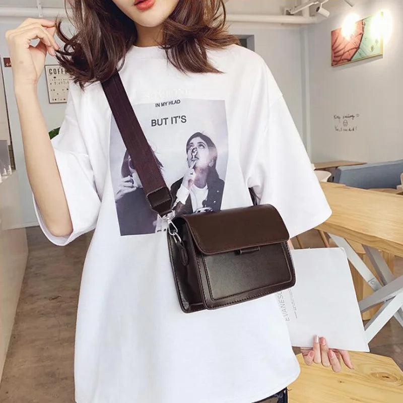 Women's Crossbody Shoulder Bag Small Flap Messenger Purse
