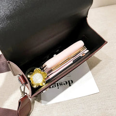 Women's Crossbody Shoulder Bag Small Flap Messenger Purse