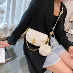 Leather Flap Messenger Bag Solid Crossbody Shoulder Purse Retro Small Clutches