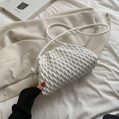 Women PU Leather Crossbody Clouds Bag Shoulder Phone Purse