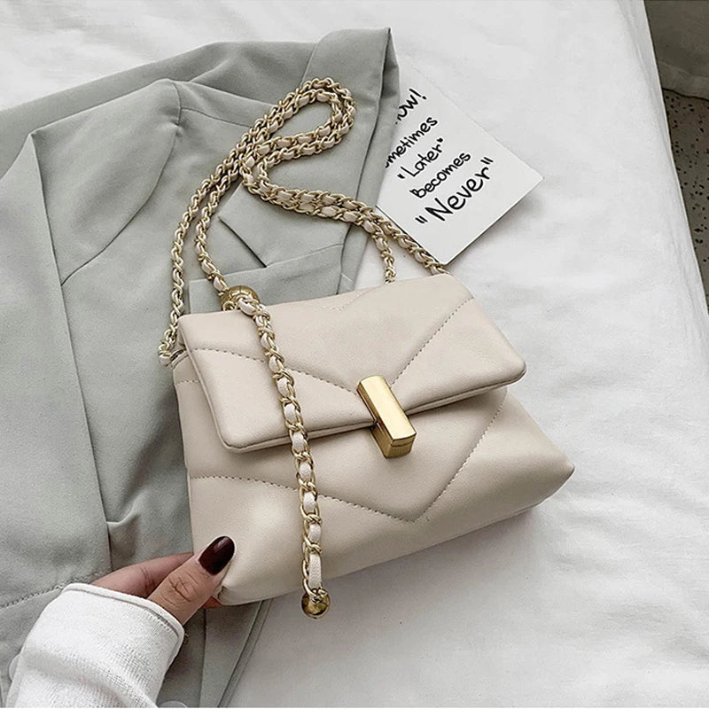 Diamond Lattice Crossbody Bags for Women - Soft Messenger Totes
