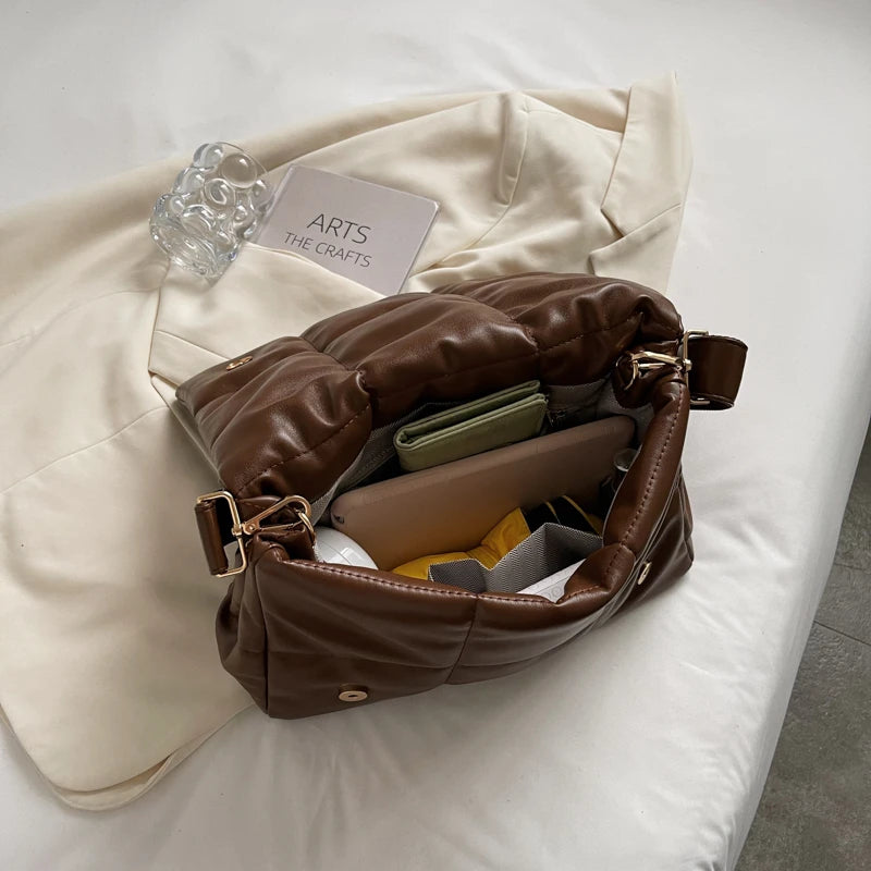 Soft Leather Shoulder Bag for Girl