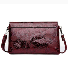 Flower Embossed Shoulder Bag Envelope Bag Ladies Crossbody Bag